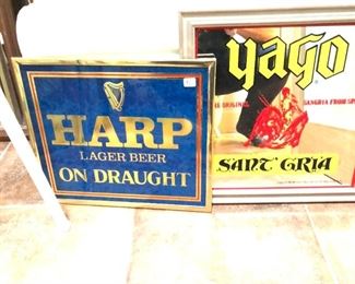 Vintage advertisement signs