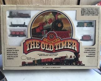 THE OLD TIMER.   Train set