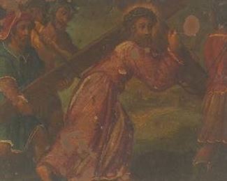 Anonymous, Pair of Religious Paintings