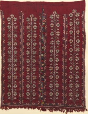Antique Hand Knotted Uzbekistan Textile, ca. 1920s 