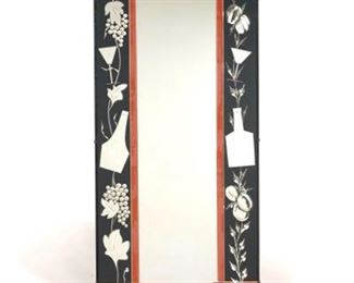 Art Deco Mirror With Cocktail Motif