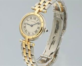 Cartier Ladies TwoTone Panther Quartz Watch 
