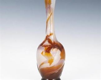 Galle Glass Cameo Vase 