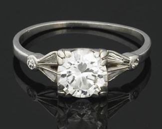 Ladies 1.03 ct Diamond Ring, ca. 1930s 
