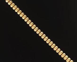 Ladies Aurofin Italian Gold Bracelet 
