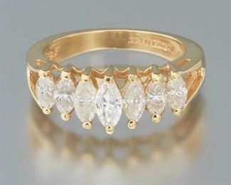 Ladies Gold and Diamond Ring 