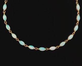 Ladies Gold and Opal Bracelet 
