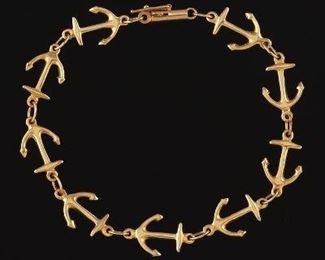 Ladies Nautical Gold Bracelet 
