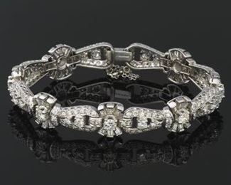 Ladies Platinum and Diamond Bracelet 