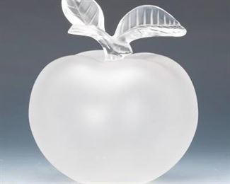 Lalique Crystal Apple 
