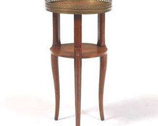 Louis XV Style Burl Wood Occasional Table 