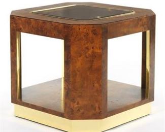 Milo Baughman for Thomasville Burlwood Side Table