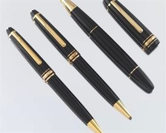 Montblanc Meisterstuck Classique Ballpoint Pen, Mechanical Pencil and Document Marker 