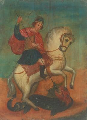 Painting of St. George Slaying a Dragon