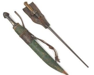 Persian Dagger And French Lebel Bayonet