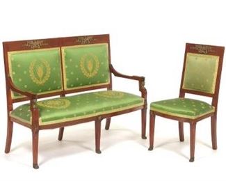 Settee with Chair