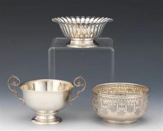 Three Sterling Silver Bowls, Including by Gorham and Reed Barton