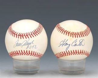 Tom Seaver and Gary Carter Autographed Baseballs