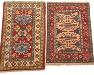 Two Very Fine HandKnotted Kazak Carpets 