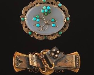Two Victorian Brooches 