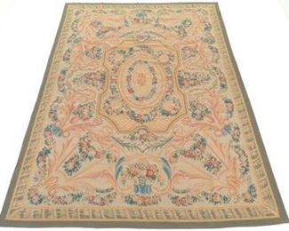 Very Fine HandKnotted Aubusson Carpet 