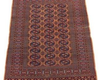 Very Fine SemiAntique HandKnotted Turkoman Carpet 