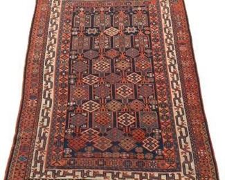 Very Fine Vintage Hand Knotted Turkoman Carpet 