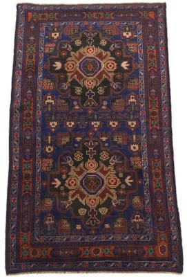 Very Fine Vintage HandKnotted Balouch Carpet 