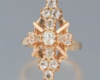 Victorian Gold and Diamond Ring 