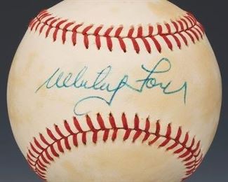 Whitey Ford Autographed Baseball
