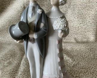 #8 Lladro “Bride and Groom” cake topper 4808—$28