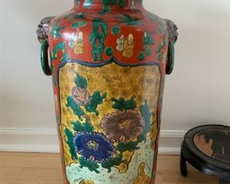 #69 A large Ko-kutani vase, first half of the 20th century, Fuku mark—$375