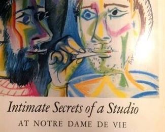 PICASSO "RARE" ART BOOK --INTIMATE SECRETS OF A STUDIO -1966 France 