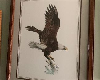 Many eagle prints