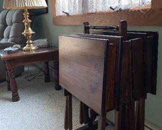 Wooden TV trays