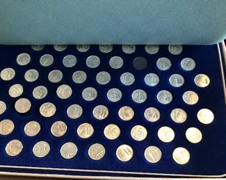 Franklin mint signers of the declaration of independence Sterling 