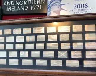 Franklin mint flags of the World Sterling