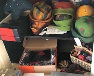 Ladies handmade wool hats