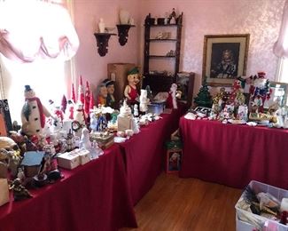 So many different Christmas and other collectibles