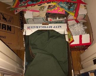 Box of wool Marine Corps uniforms