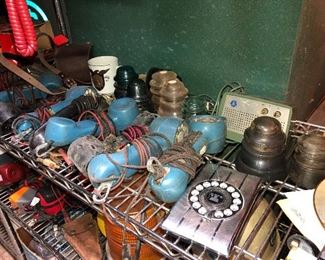 vintage telephones, he worked for Ohio Bell