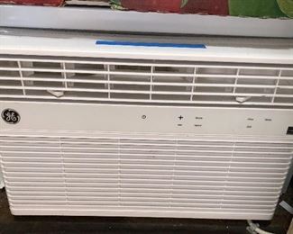 One of two window air conditioners