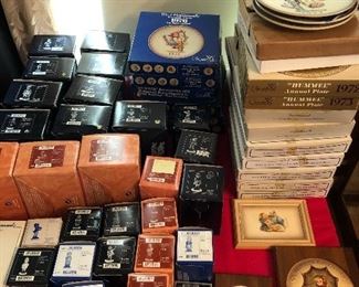 Large collection of Hummels with original boxes