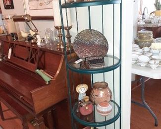 Shelf with decor items