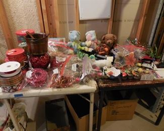 Ribbon spools and misc items
