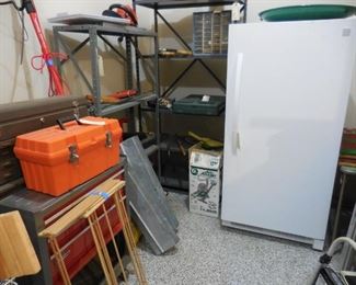 Misc shelves and tool boxes