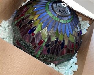 Wimberley Glass Works Stained Glass hanging Lamp