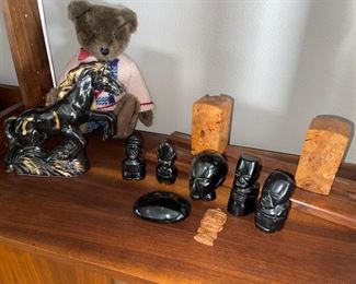 Lava Carved Figurines