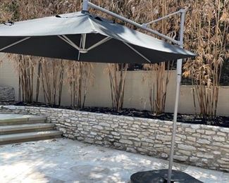 4 Black Patio Umbrellas