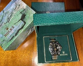 Rolex GMT Master - 2 tone Black - Jubilee Nipple Dial